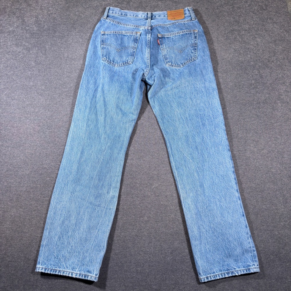 Levi's 501 90s Jeans Women 26x30 Blue Premium Button Fly Straight Leg Denim Mom - Picture 4 of 11